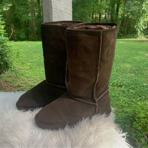 Bjorndal Brown Suede Tall Boots